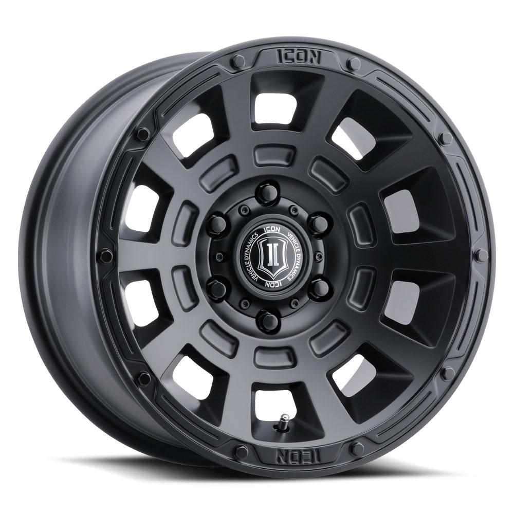 Icon Alloys - Thrust 17" Wheel Satin Black Finish Display