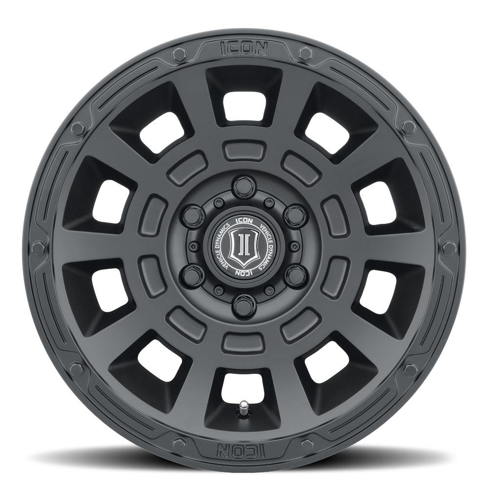 Icon Alloys - Thrust 17" Wheel Satin Black Finish Display