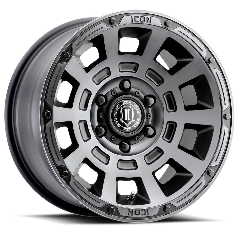 Icon Alloys - Thrust 17" Wheel Titanium Finish Display