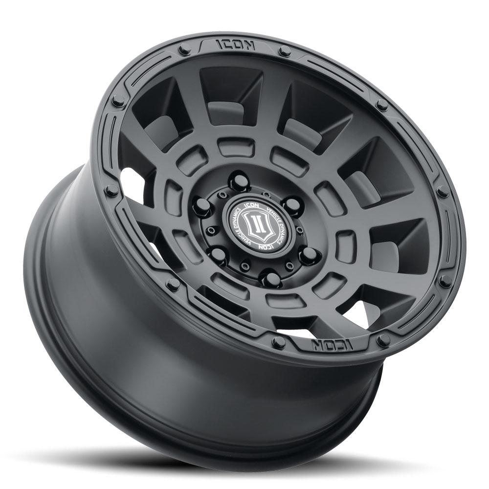 Icon Alloys - Thrust 17" Wheel Satin Black Finish Display