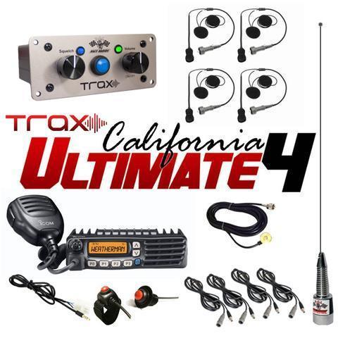 TRAX California Ultimate Package Communications PCI Radios 4 Seats Bluetooth