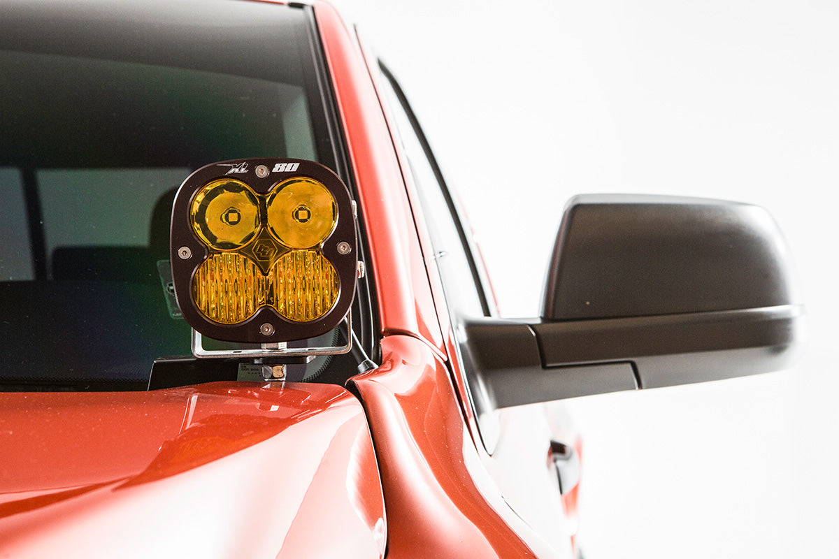 '07-13 Toyota Tundra SDHQ Built A-Pillar Light Mounts (front view)