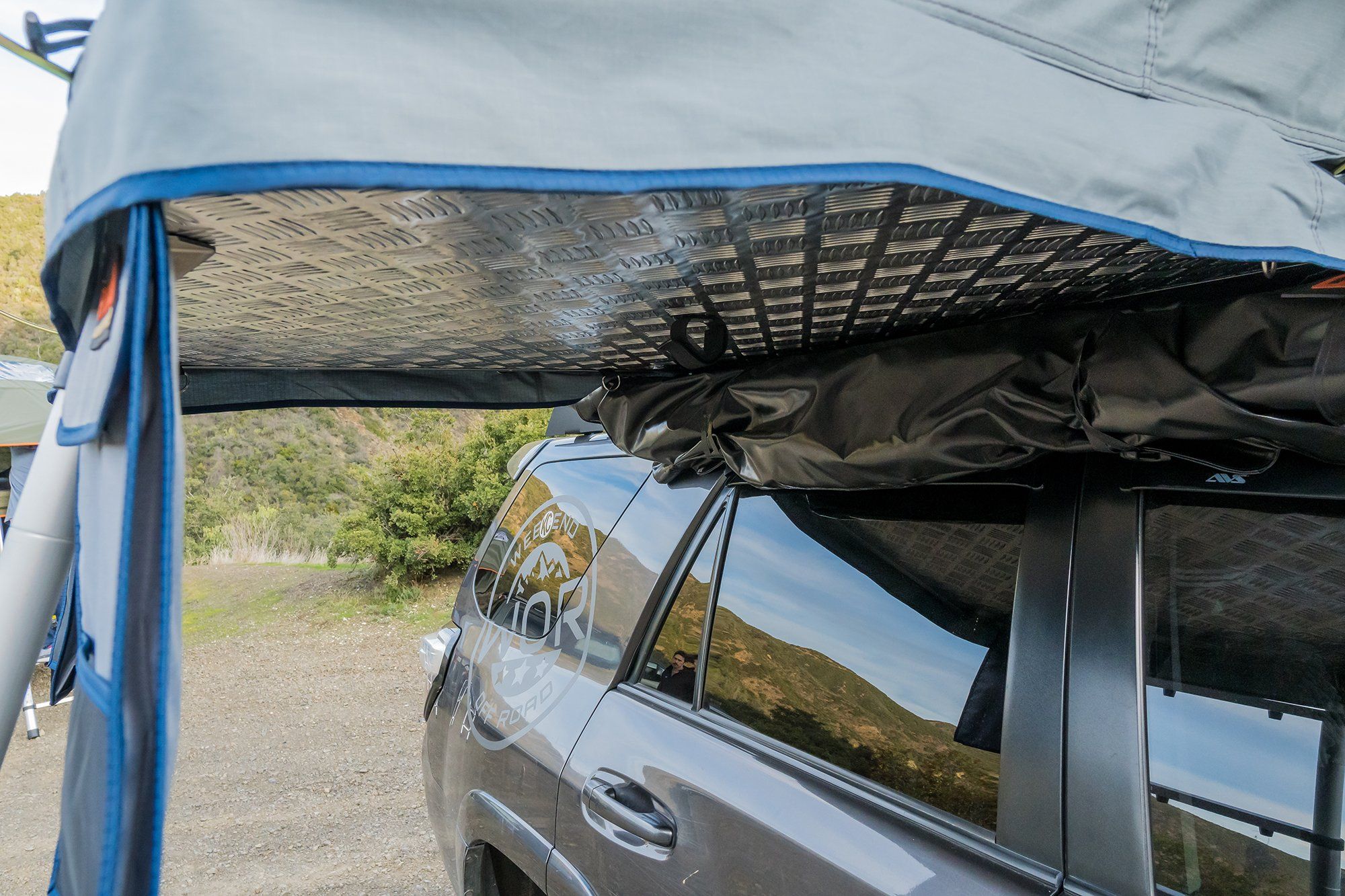 Vagabond Lite Roof Top Tent Roam Adventure Co. close-up