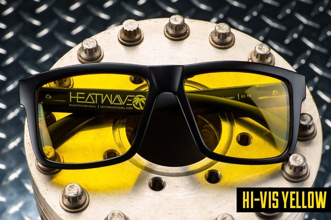 Vise Series Z87 Sunglasses-HI-VIS Yellow Lens Heatwave 