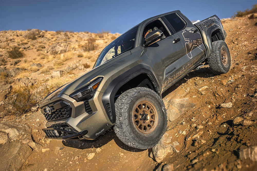 MID TRAVEL LIFT KIT W/ FRONT & REAR 2.5 INCH DIAMETER ADJUSTABLE KING SHOCKS - 4TH GEN TACOMA