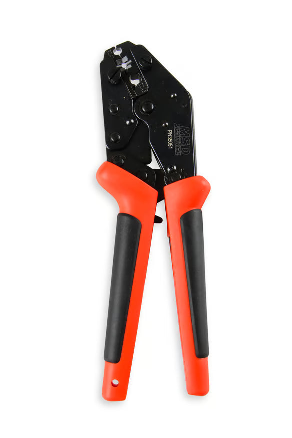 Pro Crimp Tool, Ratchet Action Front View Red