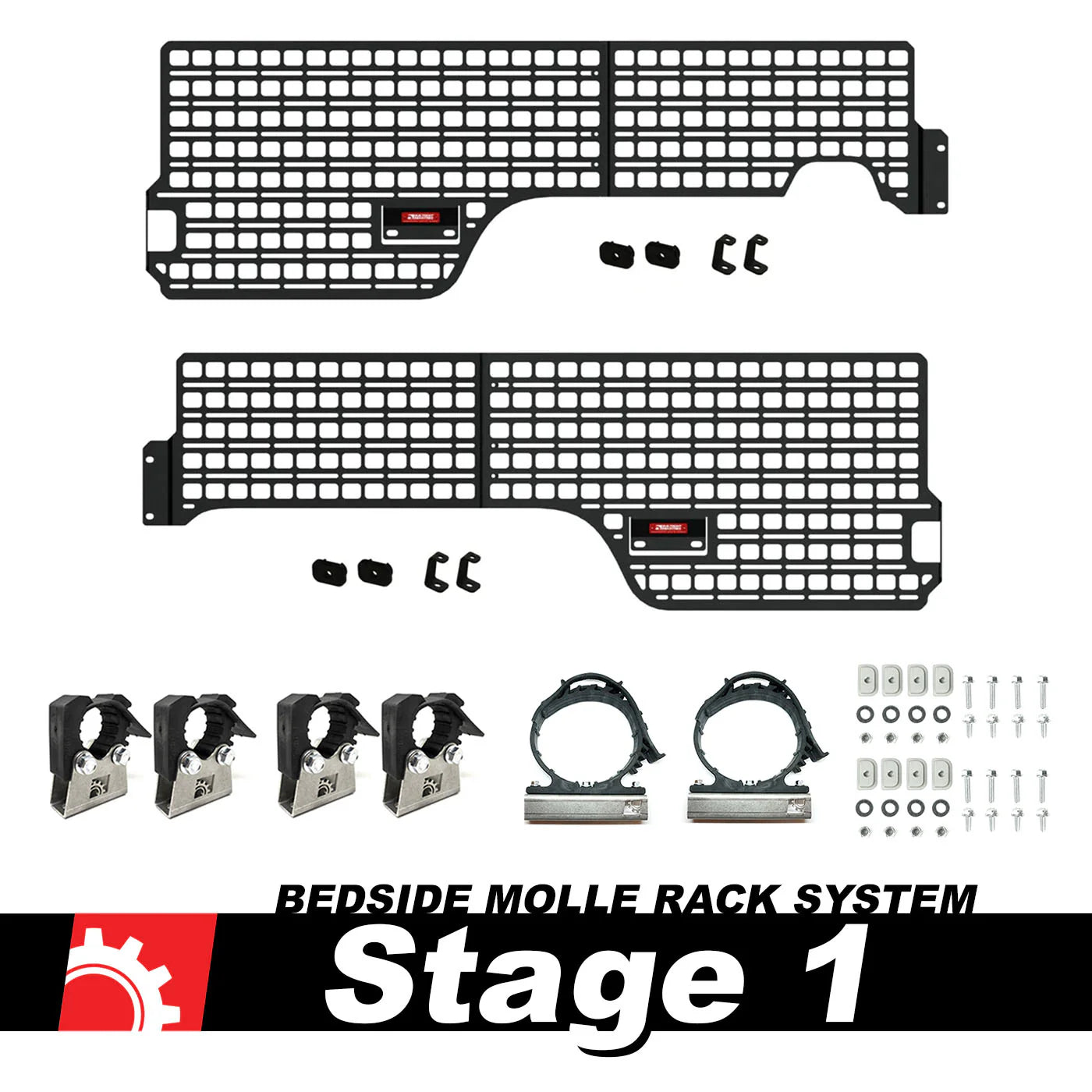 '19-23 Ford Ranger BuiltRight Bedside Rack System