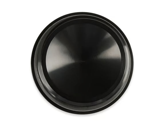 Earl's -12 AN Port Plug w/ O-Ring Seal, Black Anodized Aluminum Bottom View Black