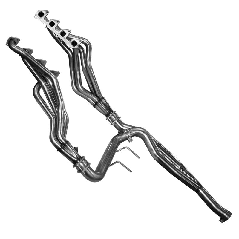 1-3/4" Stainless Headers & Comp. Only Y-Pipe Kit. 2011-2014 F150 Raptor 6.2L 4V. Front View