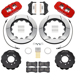 AERO6 Big Brake Front Brake Kit RED Skyline R33 | 18" Wheel Diameter Minimum