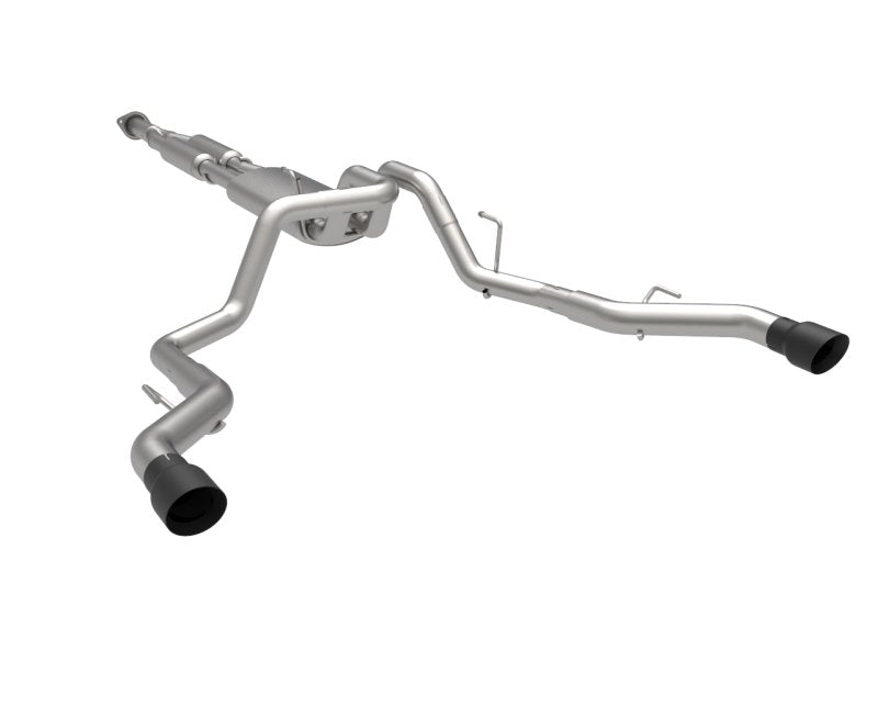 Dual Rear Exit Cat-Back w/Black Tips | 2015-2020 F150 2.7L/3.5L/5.0L