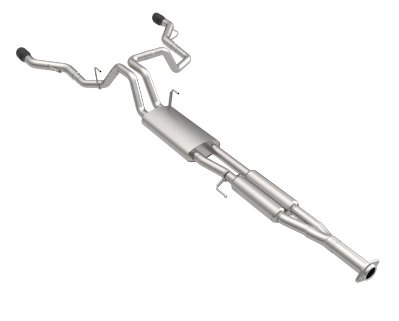 Dual Rear Exit Cat-Back w/Black Tips | 2015-2020 F150 2.7L/3.5L/5.0L