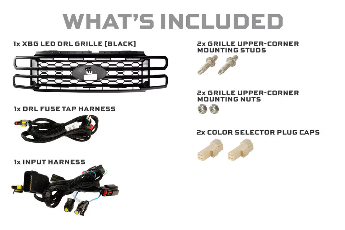 23-26 Ford Super Duty XBG LED DRL Grille