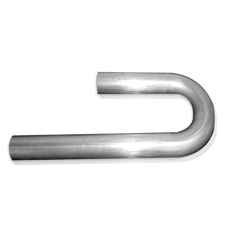 180-Degree J-Bend Tubing Mandrel Bent Stainless Steel Front View