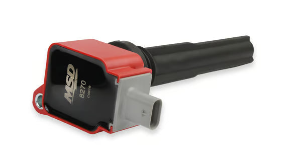 MSD Ignition Coil - Ford EcoBoost - 3.5L V6 - Red - 6-Pack Side View Red