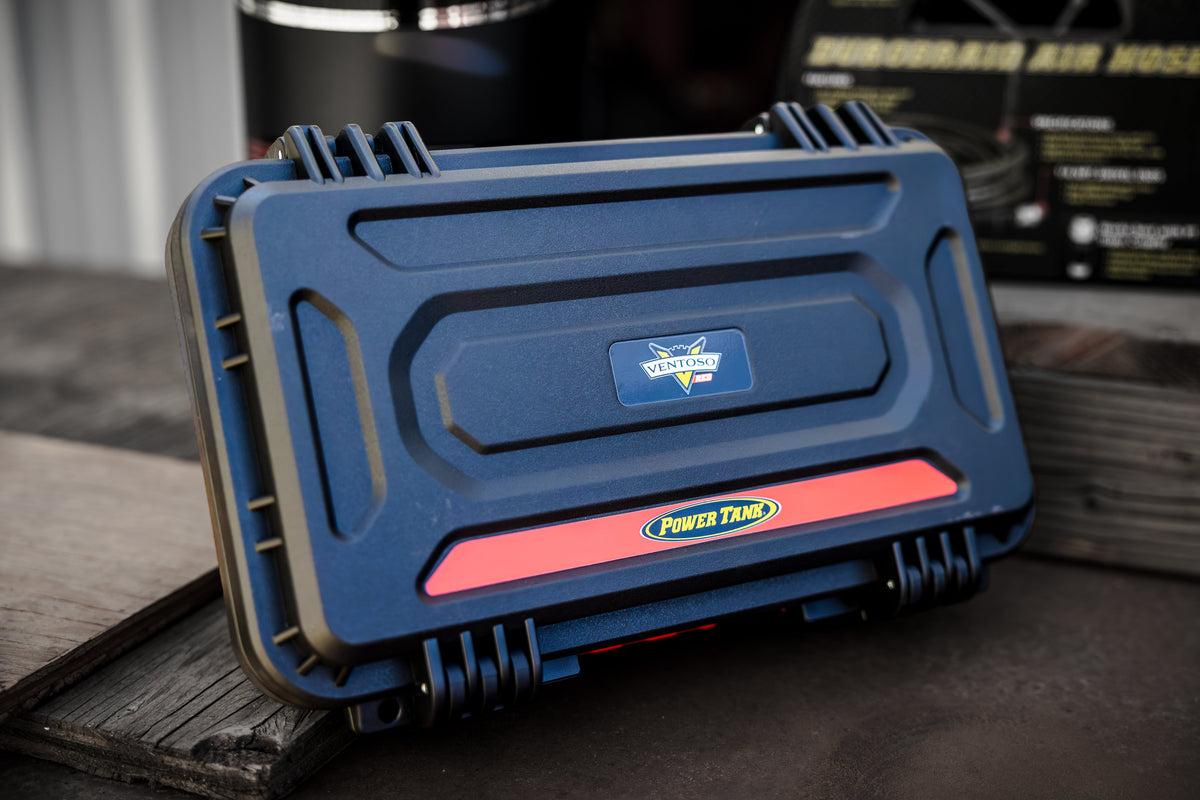 Ventoso™ RED Tire Inflator Gauge Hard Case