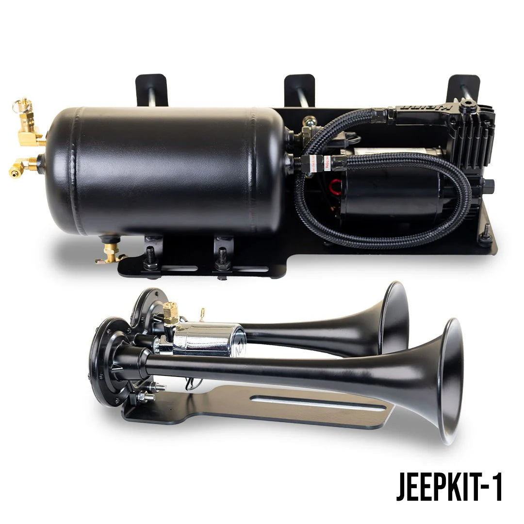 2008-2018 Jeep Wrangler JK Air Horn System with Model 101 Air Horn