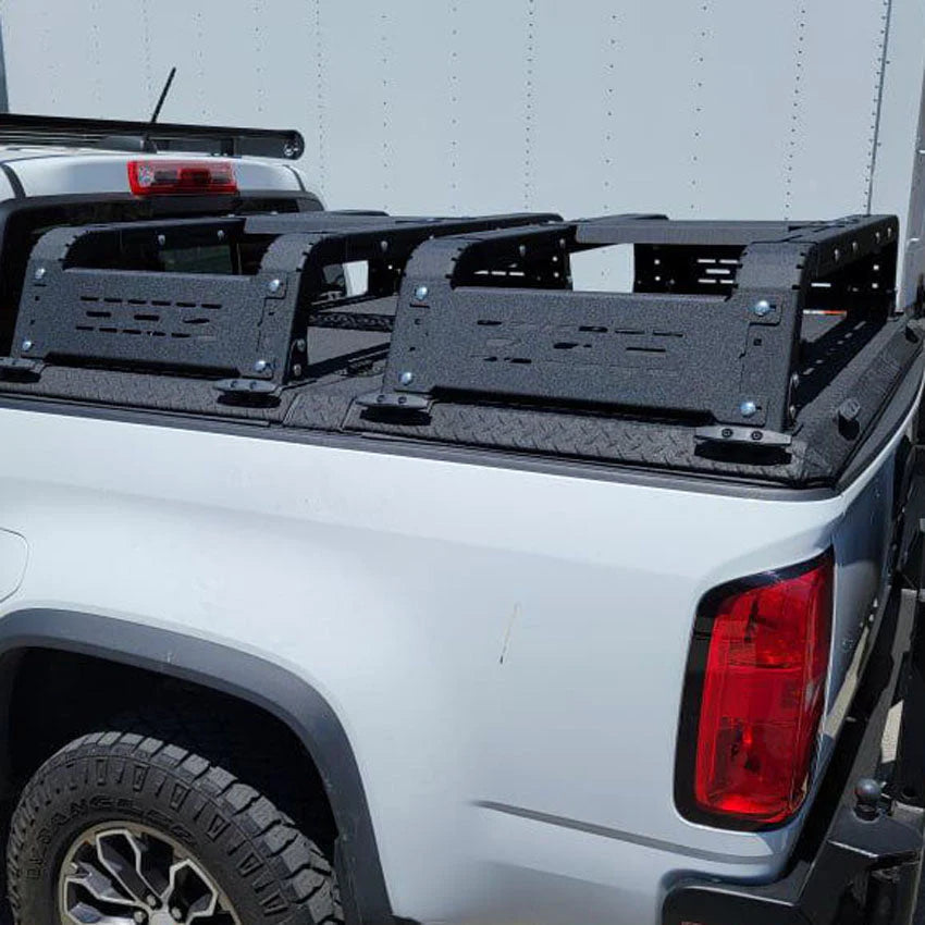 THORAX BED RACK SYSTEM- FITS DIAMOND BACK COVERS 2015-2020 CHEVY COLORADO/GMC CANYON Front View