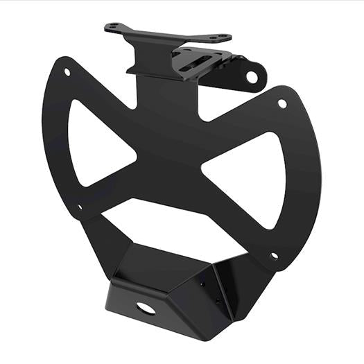 ICON Impact Armor 2018-Up Jeep Wrangler JL License Plate Relocation Kit Front View