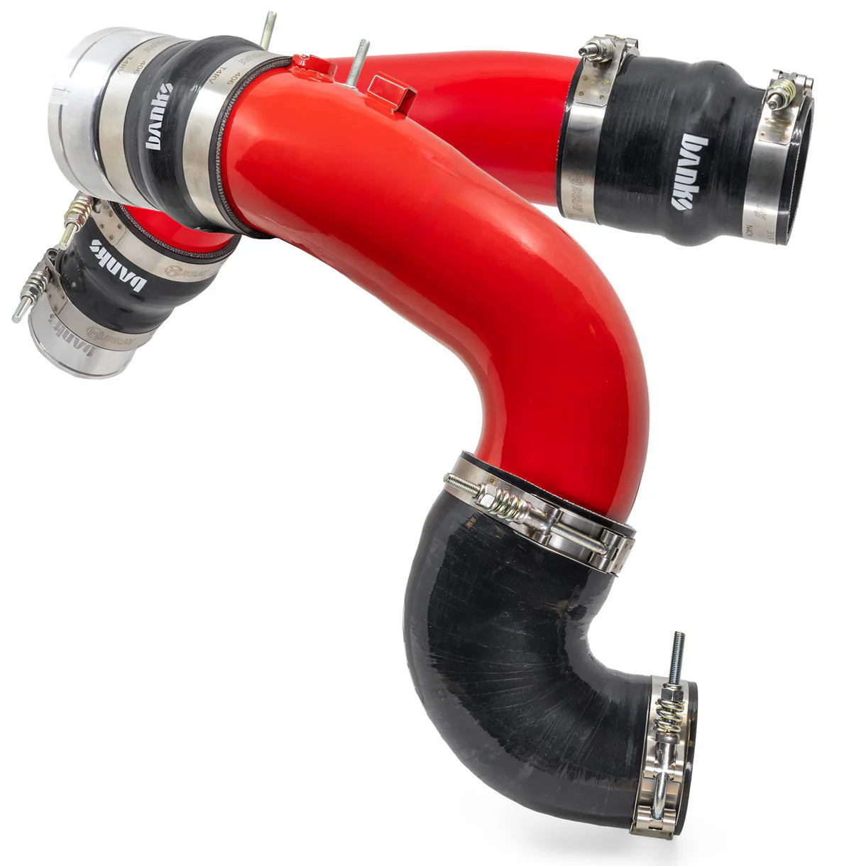 Hot and Cold Side Boost Tube System 2023-2026 Ford Super Duty 6.7L HO Front View