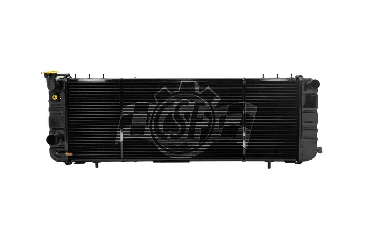 91-01 Cherokee (XJ) 2.5 & 4.0L LHD w/ filler neck (3-Row Copper Core) Radiator Front View