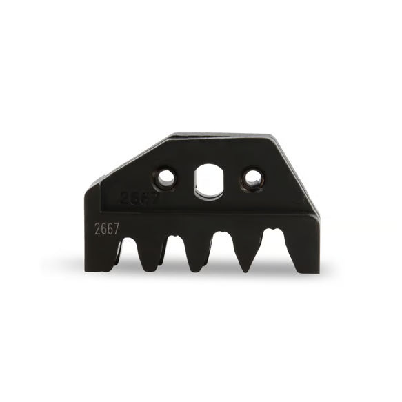 Deutsch Connector Crimp Jaws, Fits PN 35051 Front View Black