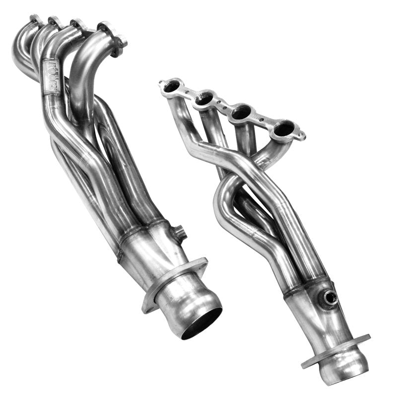 1-3/4" Stainless Headers. 1999-2013 GM 1/2 Ton Truck/2000-2013 SUV. Front View