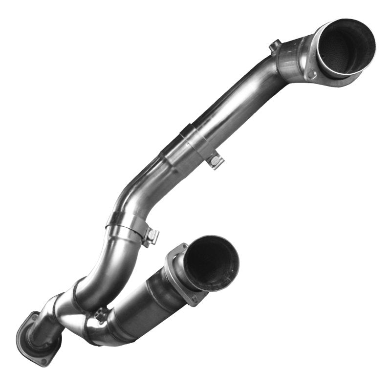 3" SS Comp. Only Y-Pipe. 2007-2008 GM Truck 4.8L/5.3L/6.0L. Connects to OEM. Front View
