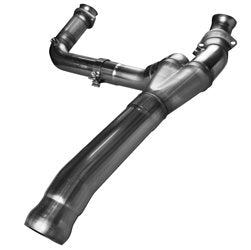 3" SS Competition Only Y-Pipe. 2009-2013 GM Truck 4.8L/5.3L. Connects to OEM. Front View