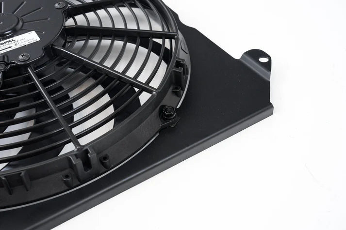 92-00 Civic All-Aluminum Fan Shroud w/ 12-inch SPAL Fan Front View