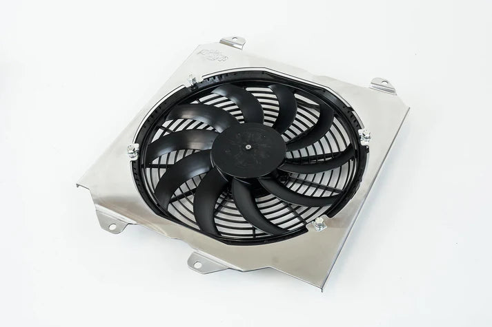 92-00 Civic All-Aluminum Fan Shroud w/ 12-inch SPAL Fan Front View