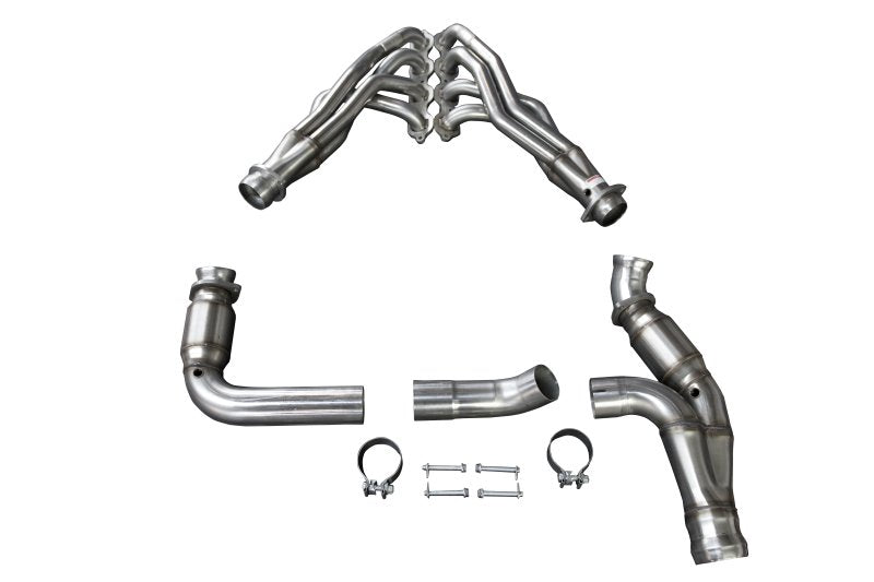 1-3/4" Header and Catted Connection Kit 2019-2023 GM 1500 Series Truck 6.2L Front View