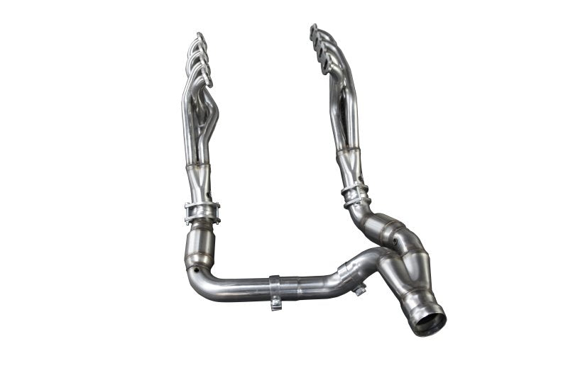 1-7/8" Header and Catted Connection Kit 2019-2023 GM 1500 Series Truck 6.2L Front View