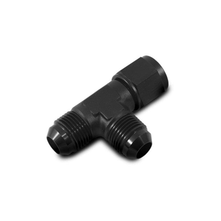 Male Flare Tee with Female Flare on Run Adapters Front View