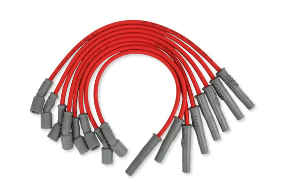 MSD Ford Raptor 6.2L V8 Red Wire Set Front View Red