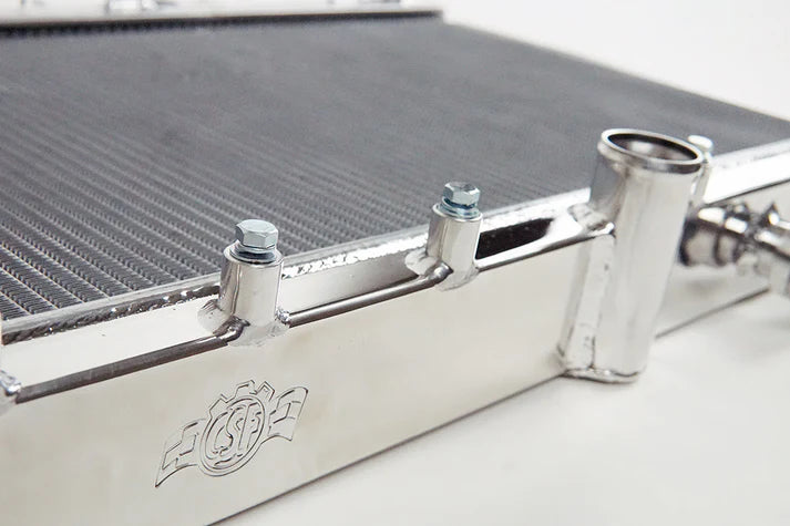 02-07 Subaru Impreza WRX/STI All-Aluminum Radiator - w/ filler neck Bottom View