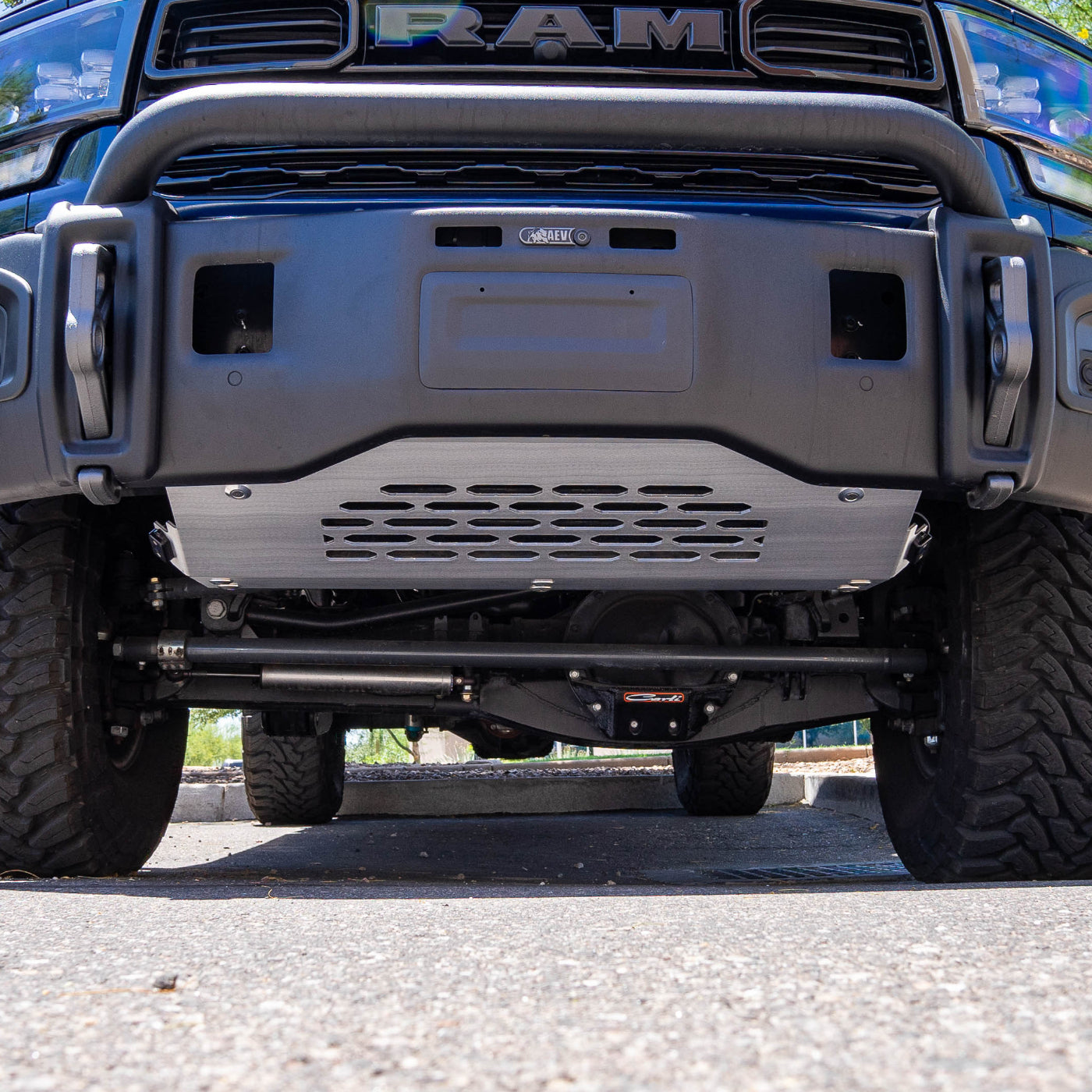 2019+ Ram 2500/3500 SDHQ Built Skid Plate System For The AEV Front Prospector Bumper