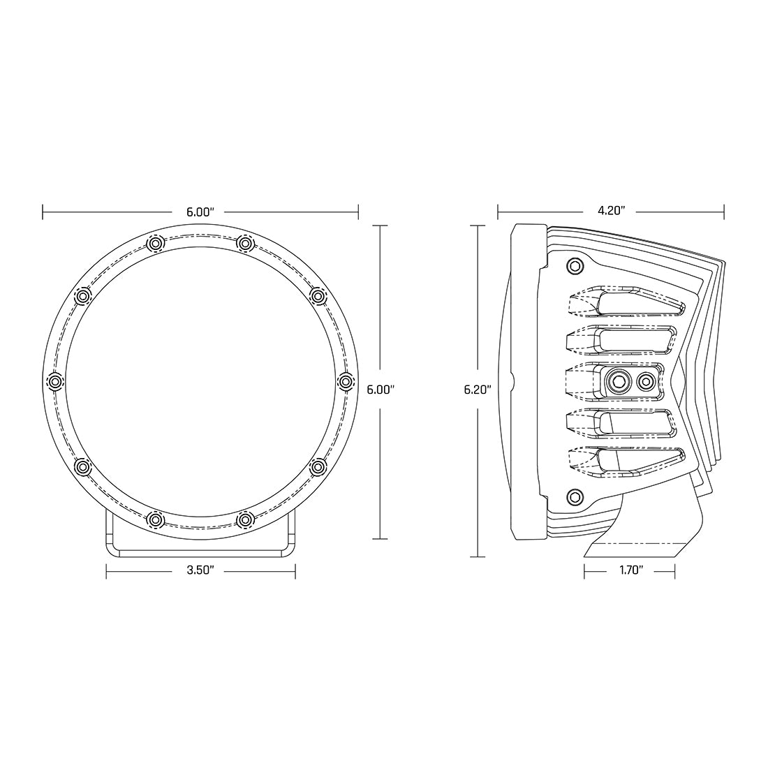 360-Series LED Off-Road Light Kits w/ RGB Backlighting