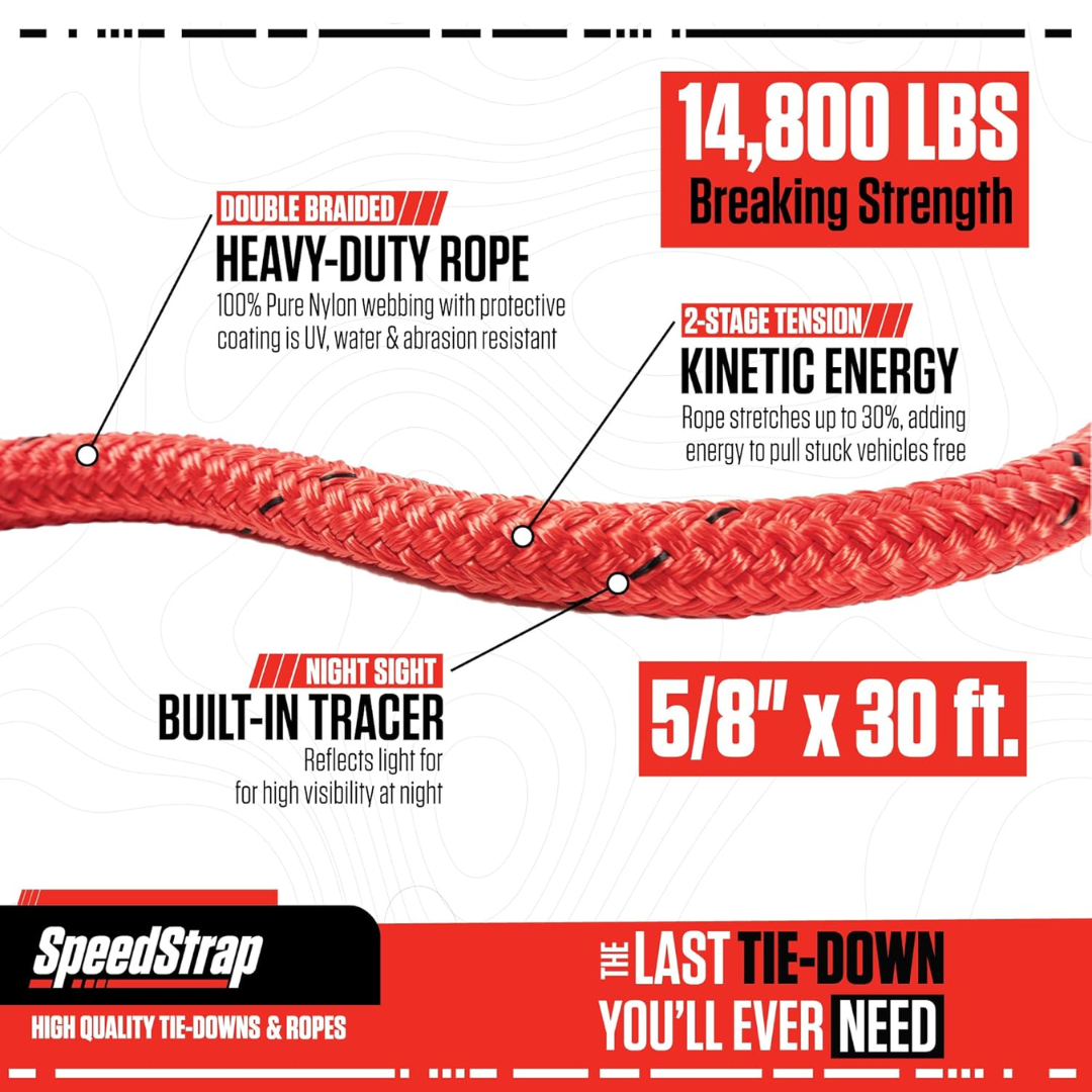 5/8" Lil Mama Kinetic Recovery Rope - 30'