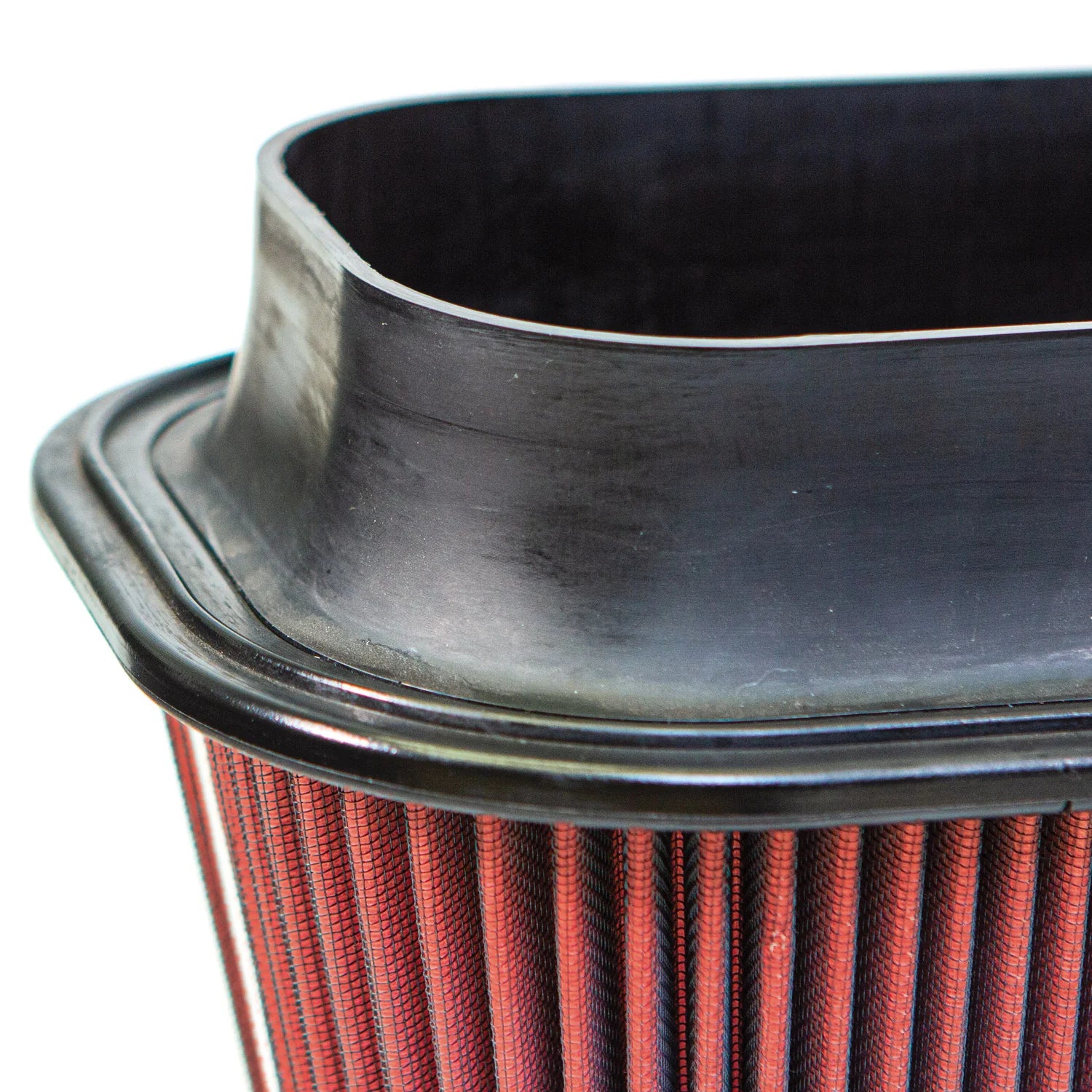 Air Filter Element Oiled or Dry Filter Front View Red