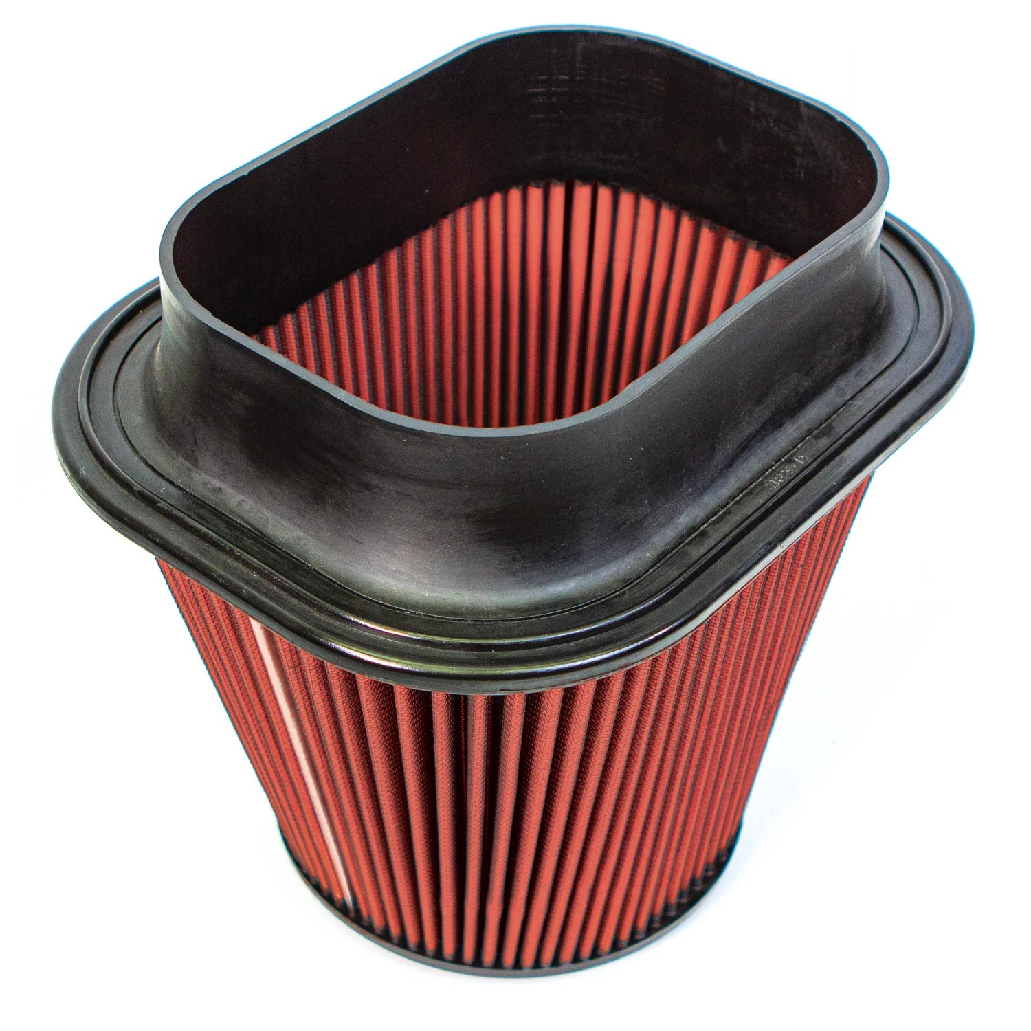 Air Filter Element Oiled or Dry Filter Front View Red