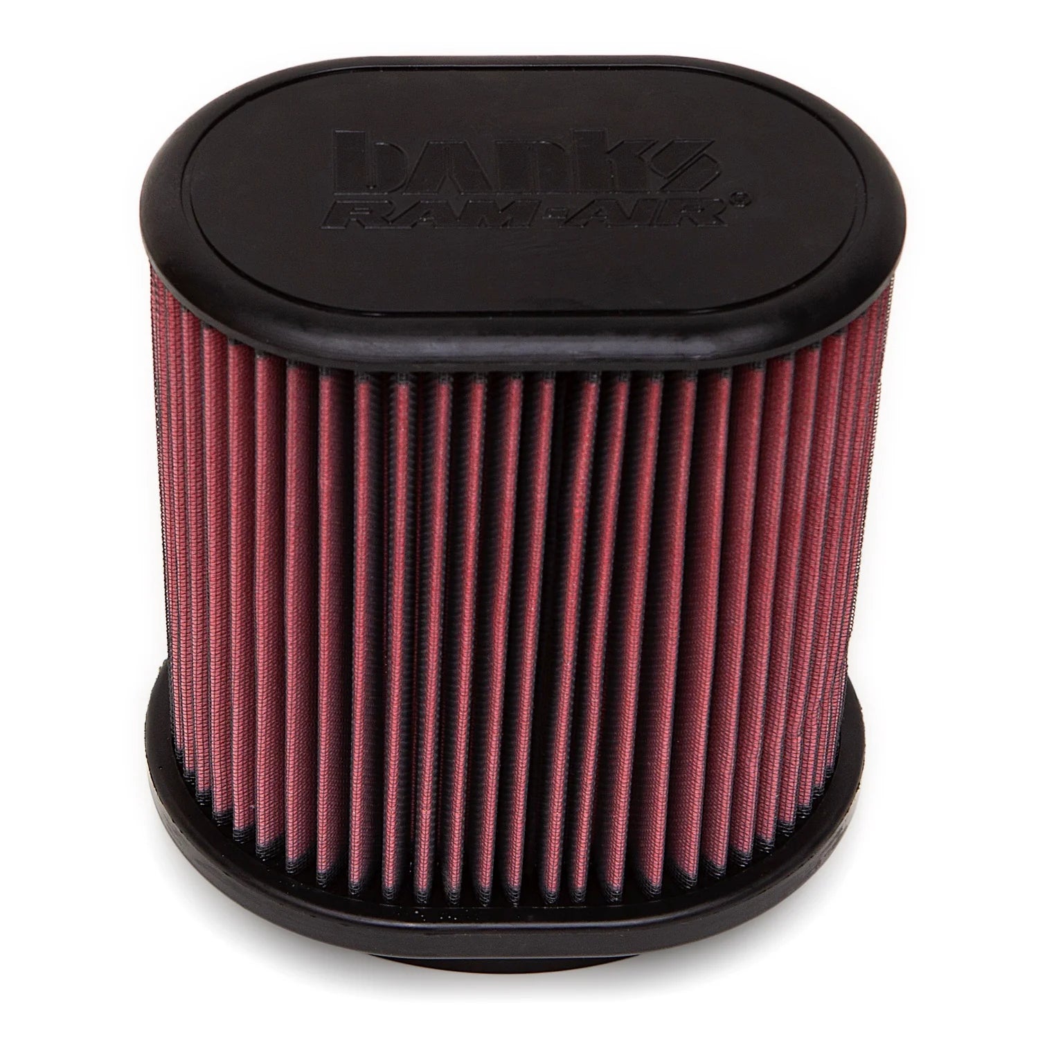 Air Filter Element Oiled or Dry Filter Front View Red