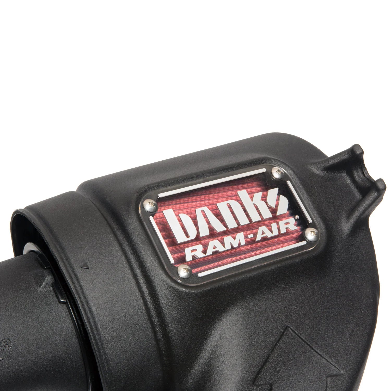 Banks Ram-Air® Big-Ass Oiled or Dry Filter, Cold Air Intake System Front View Red