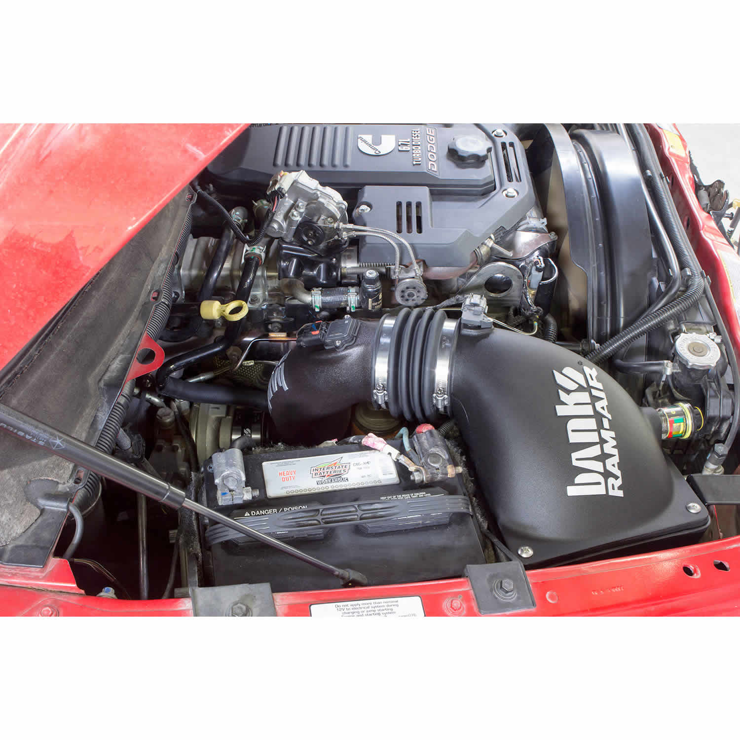 Ram-Air® Oiled or Dry Filter, Cold Air Intake System Front View