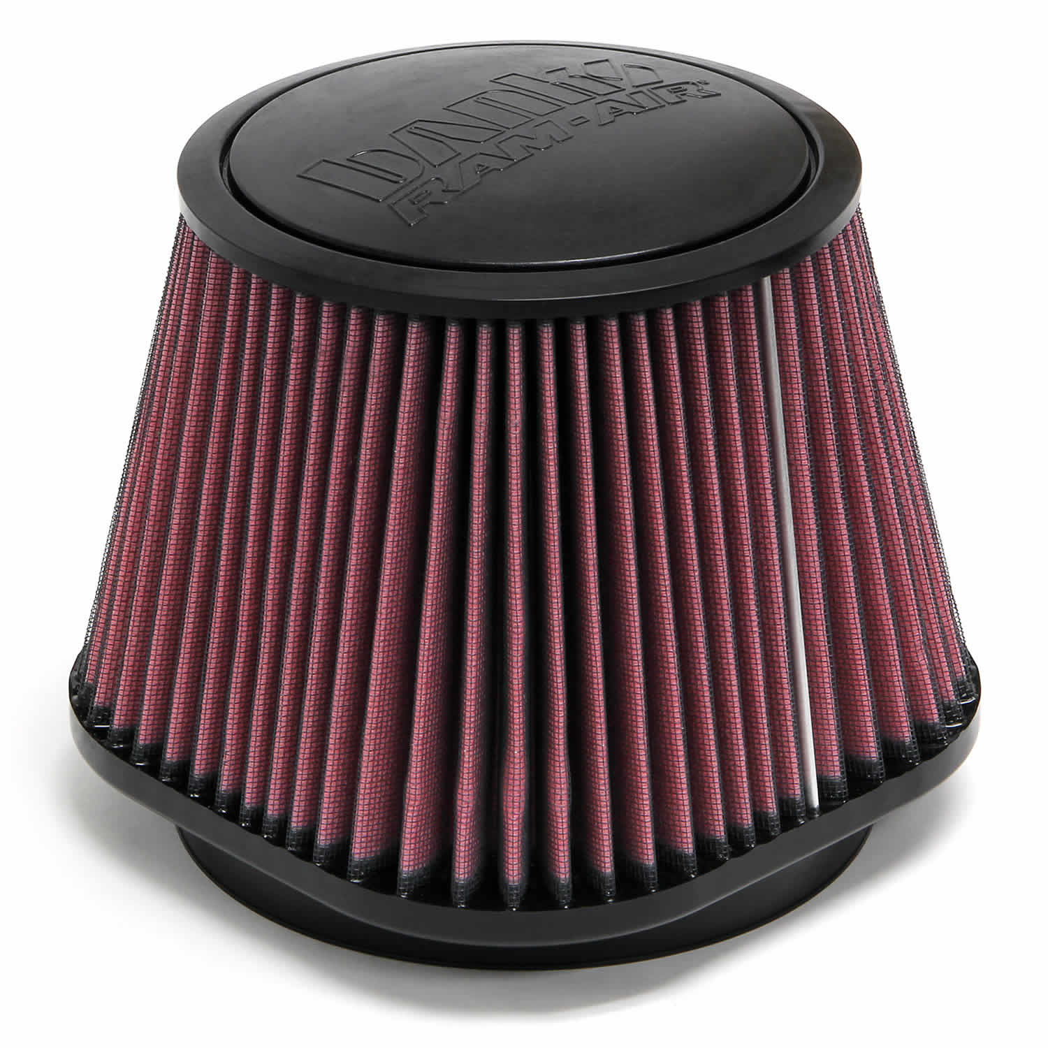 Air Filter Element Oiled or Dry Filter Front View Red