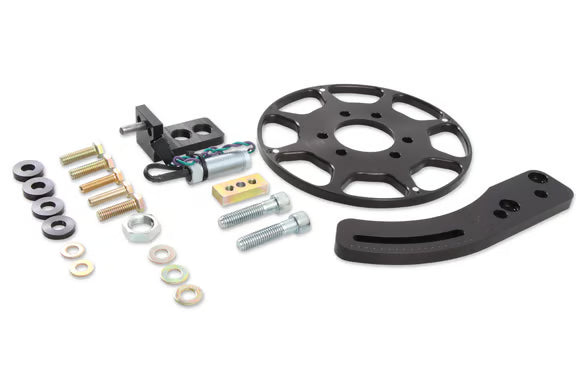 MSD Crank Trigger Wheel Kit - Flying Magnet - BBC - 8 in. Front View Black