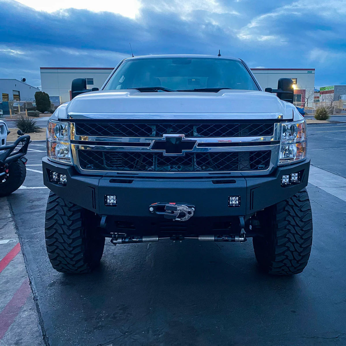 2011-2014 CHEVY SILVERADO 2500/3500 OCTANE WINCH BUMPER Front View