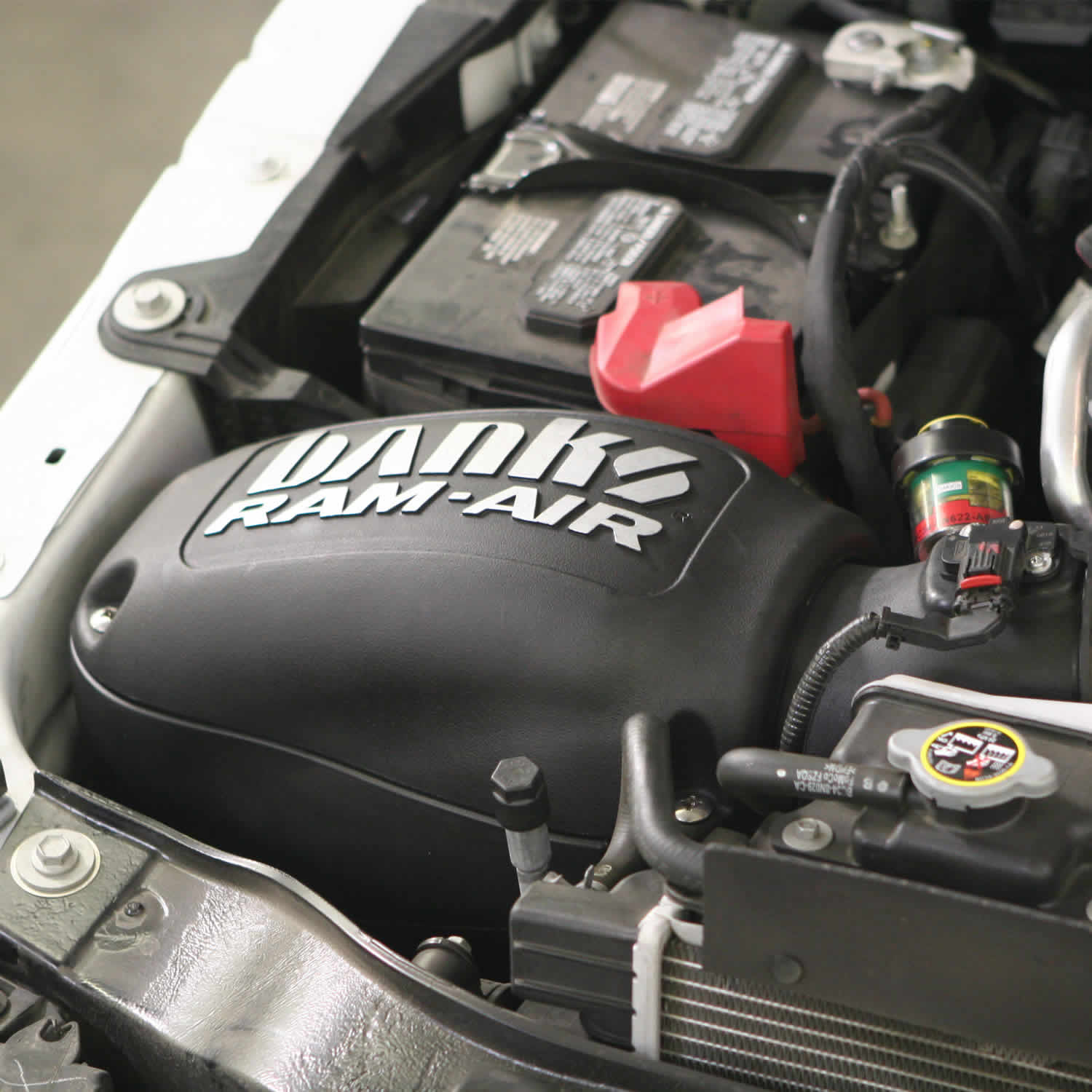 Ram-Air® Oiled or Dry Filter, Cold Air Intake System Front View