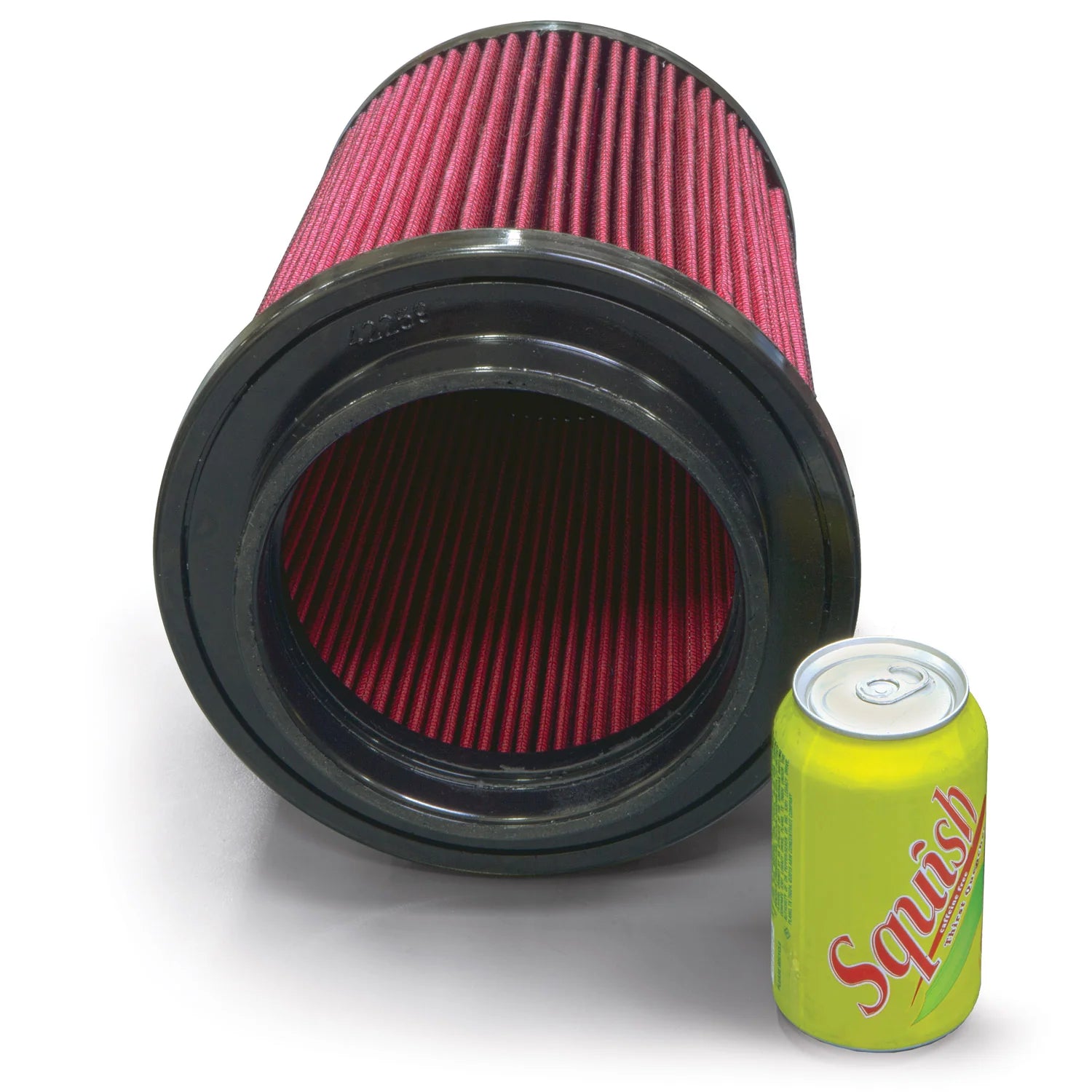 Air Filter Element Oiled or Dry Filter Front View Red
