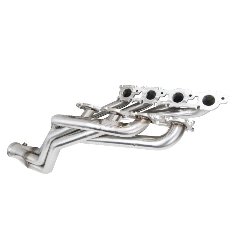 1-7/8" Stainless Headers & GREEN Catted OEM Conn. 2008-2015 Toyota Tundra 5.7L. Front View